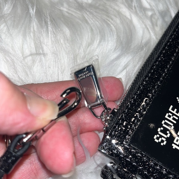 kate spade NWT $158 MSRP Space Invaders Glitter Patent Leather Wristlet - Picture 12 of 12